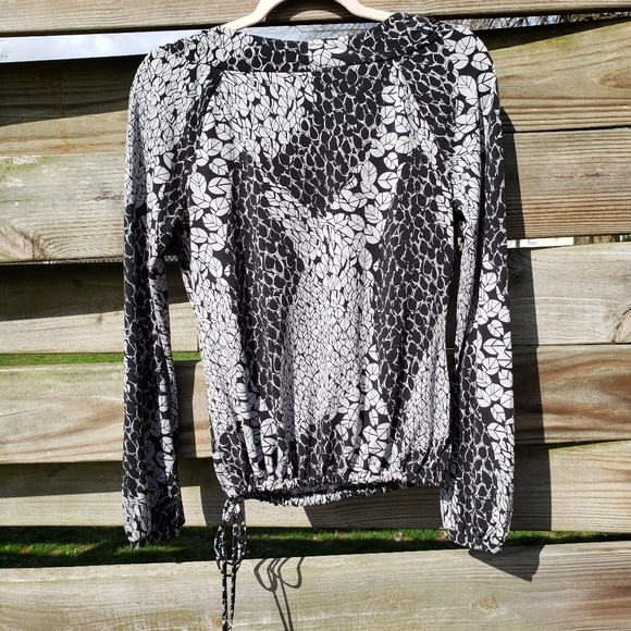 Worthington Women's Black/White Blouse Size S - Picture 2 of 5